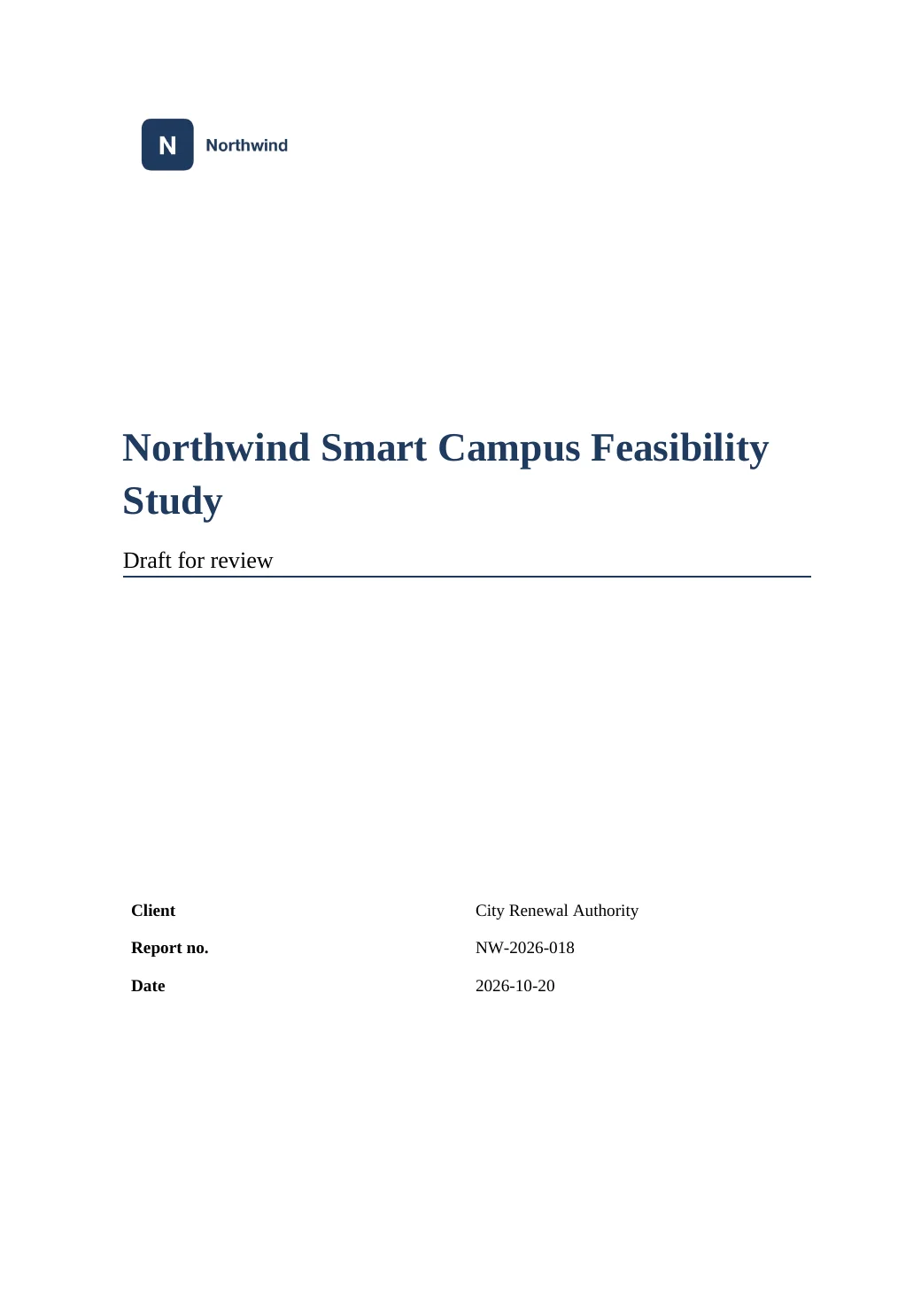 Northwind Smart Campus Feasibility Study — 1