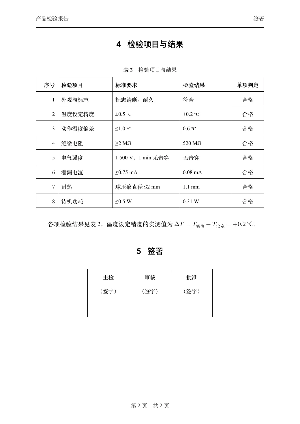 产品检验报告 — 3